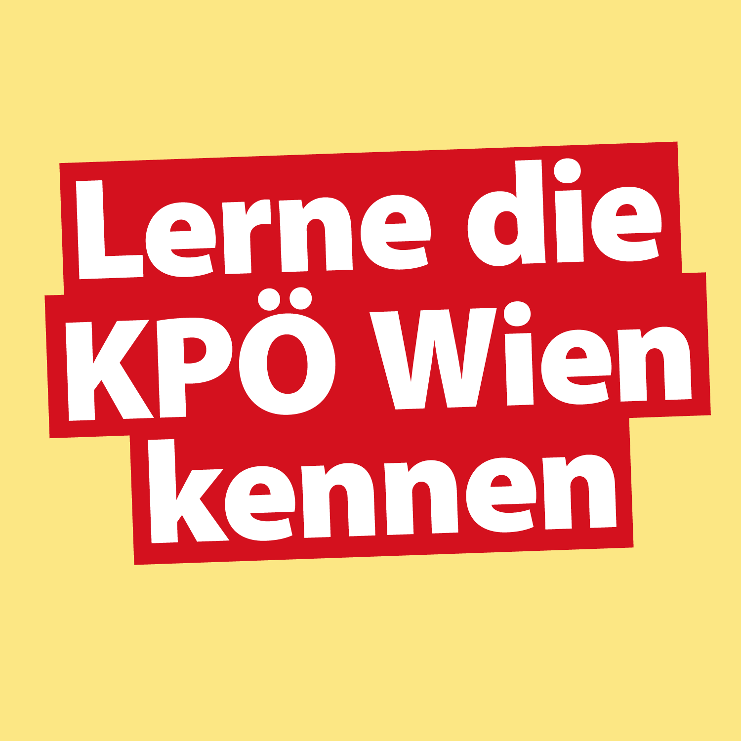 Lerne die KPÖ-Wien kennen!
