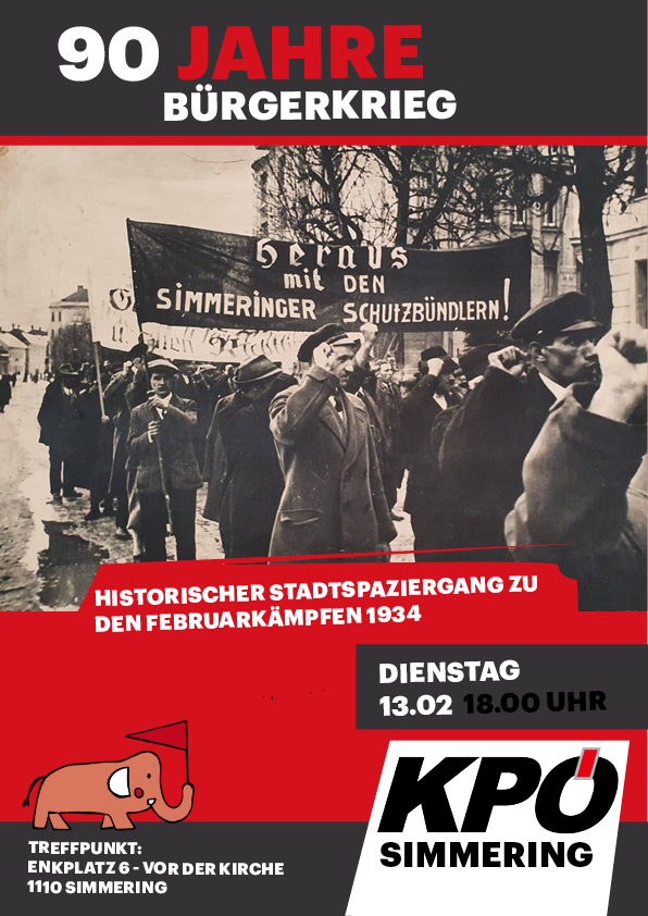 Simmering Kommunal - Februar '34. Vor 90 Jahren Bürgerkrieg.