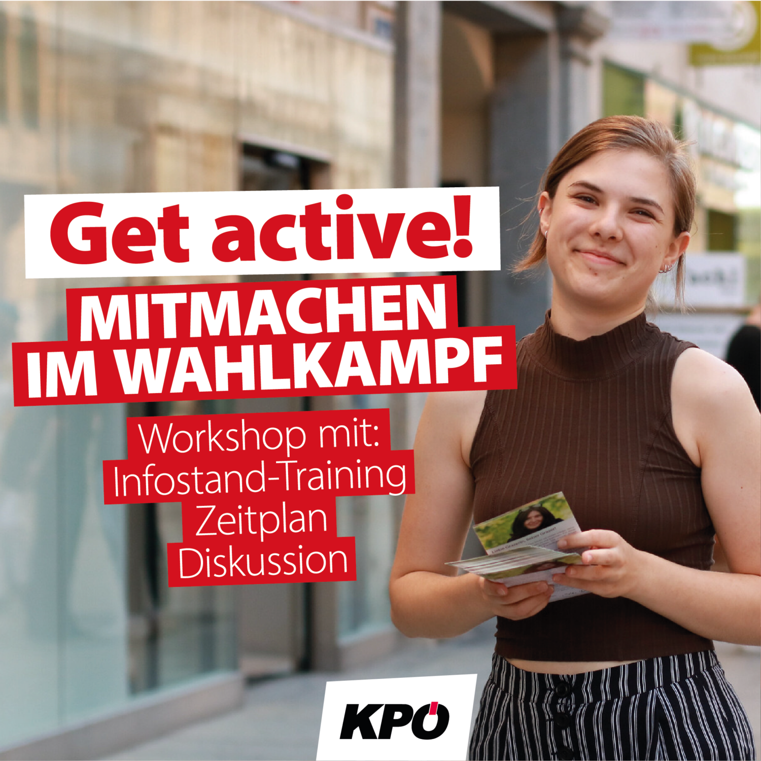 Workshop 1100: Get Active! Mitmachen im Wahlkampf